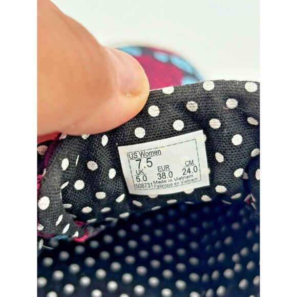 Vans Doheny Romantic Multi Color Floral Womens Lace Up Shoes Size 7.5 EUC - Picture 8 of 16